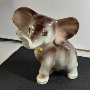 Vintage Lipper & Mann Creation Japan, Trunk Up Elephant Figurine Cottagecore Kit